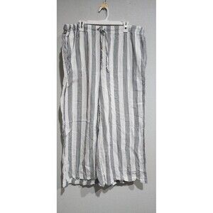 Torrid 2024 Pull-On Wide Leg High Waist Stripe Drawstring Pant Women's Size 4X